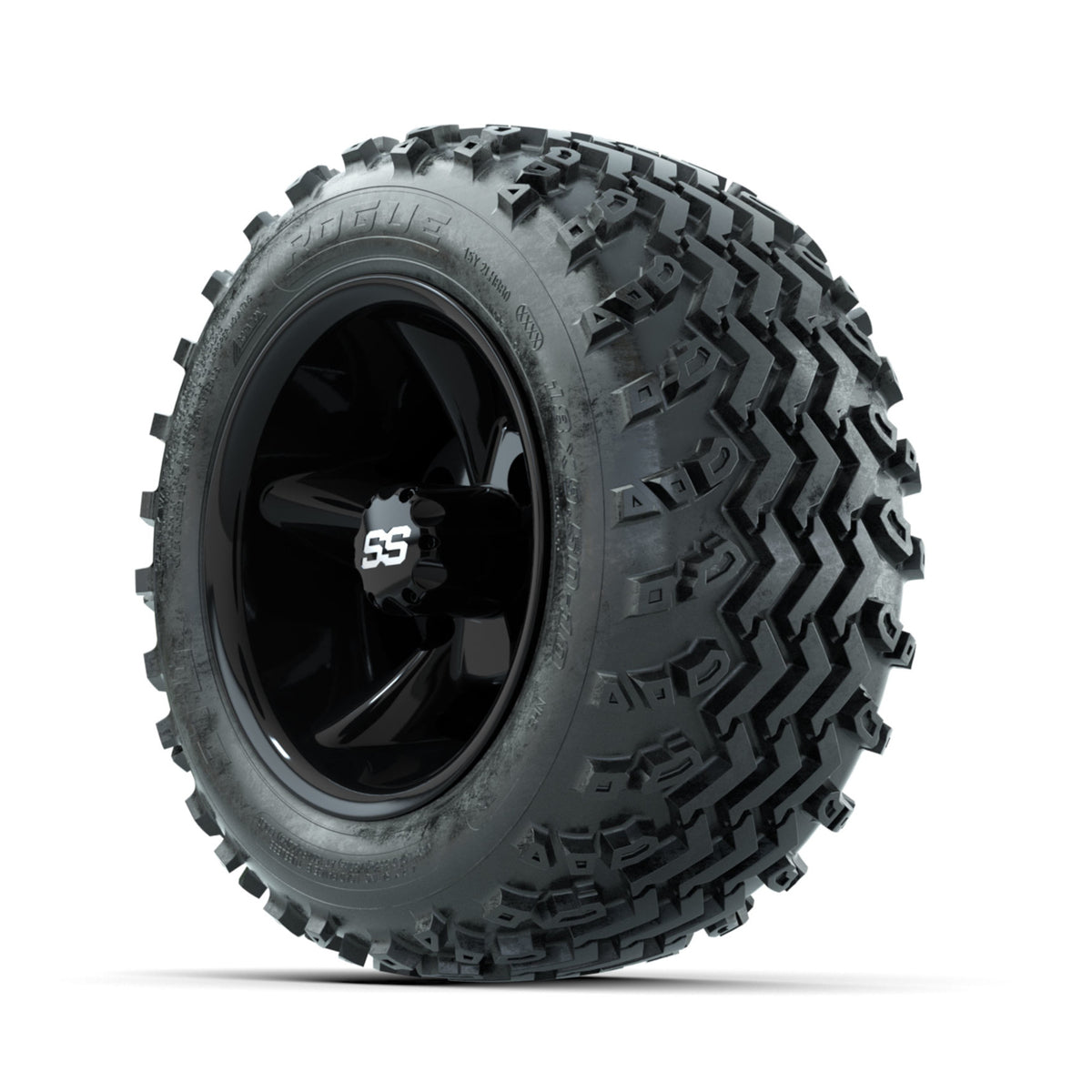 GTW Godfather Black 10 in Wheels with 18x9.50-10 Rogue All Terrain Tires  Full Set