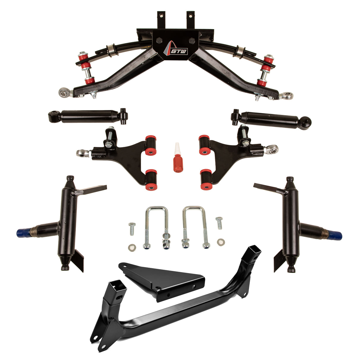 4ù GTW Double A-Arm Lift Kit for Yamaha G29/Drive & Drive2 with Solid/Fixed Rear Axle