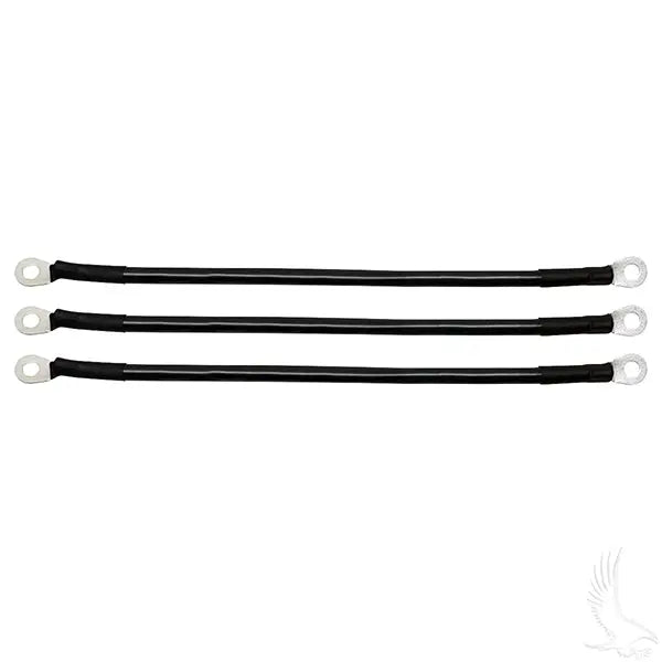 Battery Cable SET, Includes (3) 12" 4 gauge, E-Z-Go RXV 08+ Redhawk