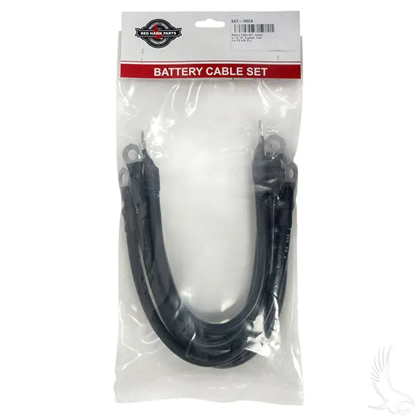 Battery Cable SET, Includes (5) 14" 4 gauge, Club Car DS 48V 95+ Redhawk