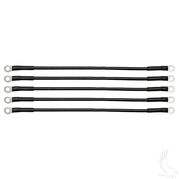 Battery Cable SET, Includes (5) 14" 6 gauge, Club Car DS 48V 95+ Redhawk
