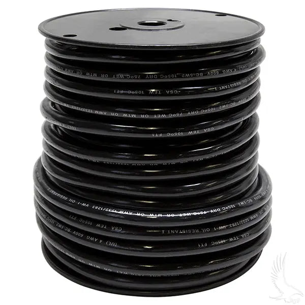 Battery Cable, 4 Gauge, 100 Foot Redhawk