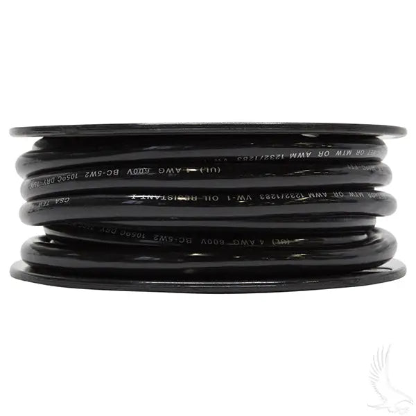 Battery Cable, 4 Gauge, 25 Foot Redhawk