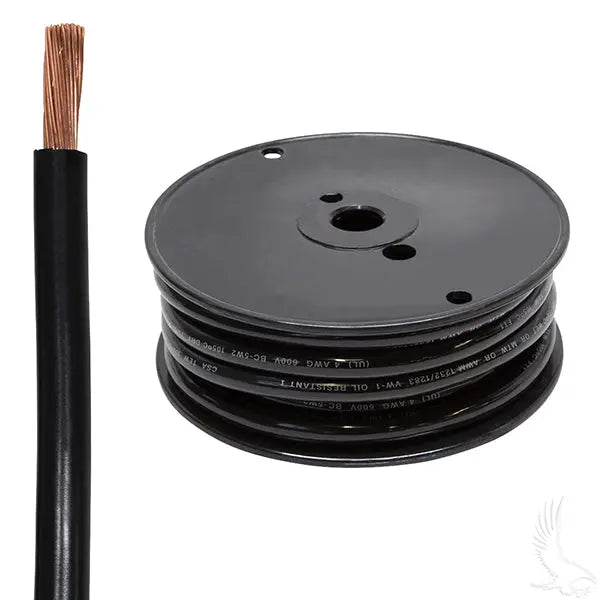 Battery Cable, 4 Gauge, 25 Foot Redhawk