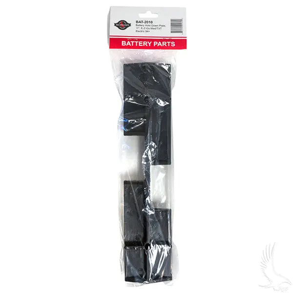 Battery Hold Down Plate, 11", E-Z-Go TXT/Med Electric 94+ Redhawk