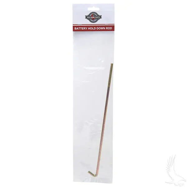 Battery Hold Down Rod, J-hook 10.25", Yamaha G1-G22 Gas 78+ Redhawk