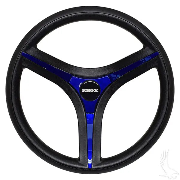 Brenta ST Steering Wheel, Blue Insert, Club Car Tempo, Onward, Precedent Hub Redhawk