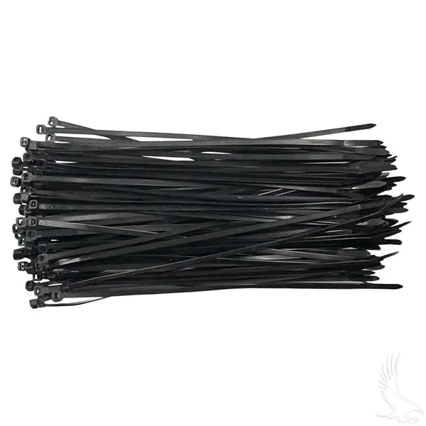 Cable Ties, 40# 11" Black, BAG OF 100 Redhawk