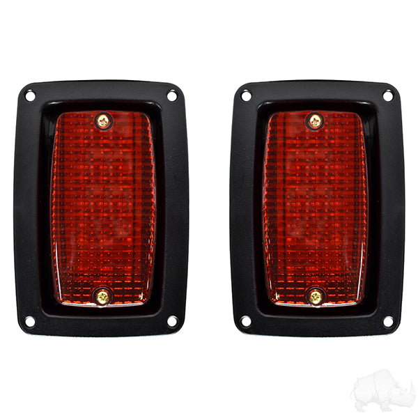LED Taillights with Bezels, Club Car DS, Yamaha G14-G22
