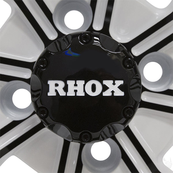 RHOX RX281, White with Gloss Black, 14x7 ET-25