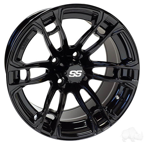 RHOX RX397, Gloss Black, 14x7 ET-25