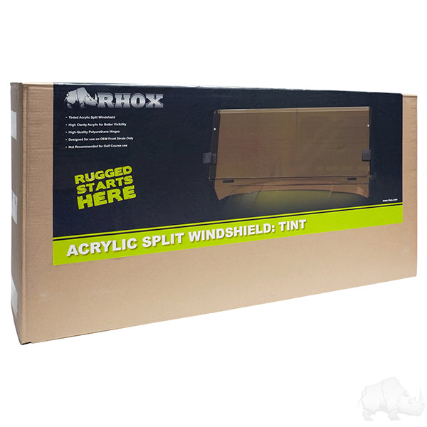 Windshield, Tinted 2 Piece, Club Car Tempo, Onward, Precedent