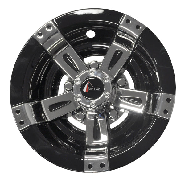 8ù GTW Maverick Black & Chrome Wheel Cover (Universal Fit)