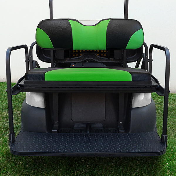 Lakeside Buggies RHOX Rhino Aluminum Seat Kit, Sport Black/Green, Club Car Tempo, Precedent 04+- SEAT-435BG-S Rhox NEED TO SORT