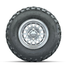 GTW Medusa Machined/Silver 10 in Wheels with 22x11.00-10 Rogue All Terrain Tires  Full Set