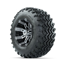 GTW Tempest Machined/Black 10 in Wheels with 20x10.00-10 Rogue All Terrain Tires  Full Set