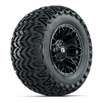 Set of (4) 12 in GTW Stellar Black Wheels with 23x10.5-12 Predator All-Terrain Tires