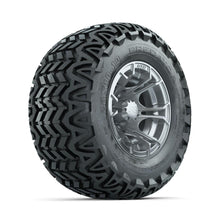 GTW Spyder Silver Brush 10 in Wheels with 20x10-10 Predator All Terrain Tires – Full Set