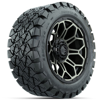 Set of (4) 14 in GTW Bravo Wheels with 22x10-14 GTW Timberwolf All-Terrain Tires