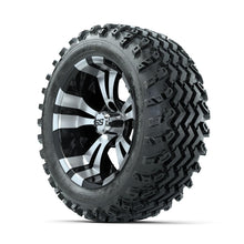 GTW Vampire Machined/Black 14 in Wheels with 23x10.00-14 Rogue All Terrain Tires – Full Set