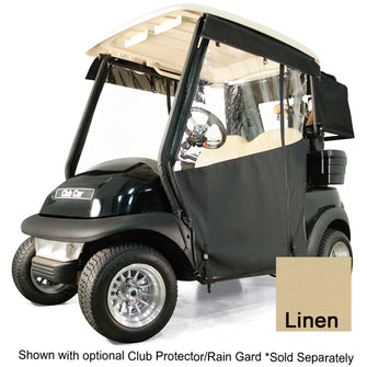 Club Car Precedent-Onward-Tempo - Red Dot Chameleon Linen 2-Passenger Track Style Soft Enclosure