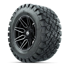 GTW Stealth Black/Machined 12 in Wheels with 22x10-12 Timberwolf All-Terrain Tires  Full Set