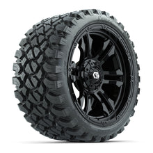 GTW Shogun Gloss Black 15 in Wheels with 23x10-R15 Nomad Steel Belted Radial All-Terrain Tires  Full Set