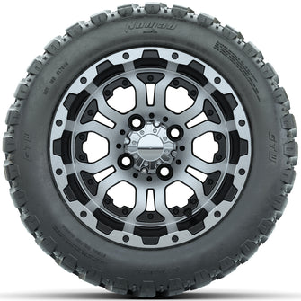 Set of (4) 12 in GTW Omega Wheels with 20x10-R12 GTW Nomad All-Terrain Tires