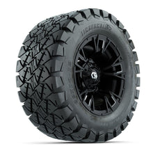 GTW® Vandal Matte Black/Machined 12 in Wheels with 22x10-12 Timberwolf All-Terrain Tires – Full Set