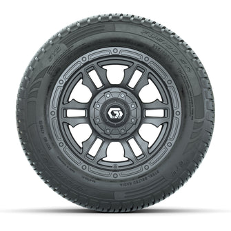 GTW Shogun Gunmetal 12 in Wheels with 215/50-R12 Fusion S/R Steel Belt Radial Tires  Full Set