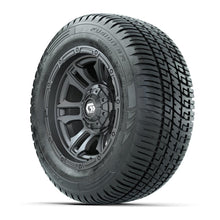 GTW® Shogun Gunmetal 12 in Wheels with 215/50-R12 Fusion S/R Steel Belt Radial Tires – Full Set