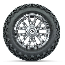 Set of (4) 14 in GTW Stellar Chrome Wheels with 23x10-14 Predator All-Terrain Tires