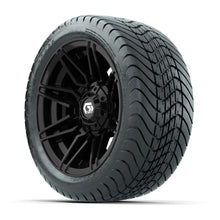 GTW Stealth Gloss Black 12 in Wheels with 215/35-12 Mamba Street Tires  Full Set