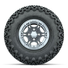 GTW Spyder Silver Brush 10 in Wheels with 22x11-10 Predator All Terrain Tires – Full Set