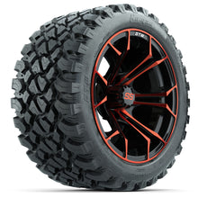 GTW Spyder Red/Black 14 in Wheels with 23x10-14 GTW Nomad All-Terrain Tires  Full Set