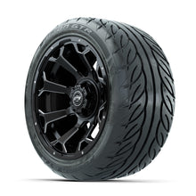 GTW Raven Off-Road Matte Black/Ball Milled 14 in Wheels with 225/40-R14 Fusion GTR Street Tires  Full Set