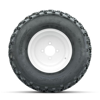 GTW Steel White 10 in Wheels with 22x11.00-10 Rogue All Terrain Tires – Full Set