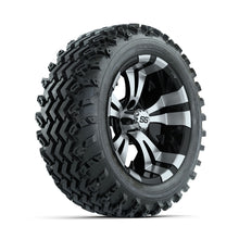 GTW Vampire Machined/Black 14 in Wheels with 23x10.00-14 Rogue All Terrain Tires  Full Set