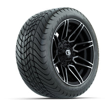 GTW Stealth Black/Machined 12 in Wheels with 215/35-12 Mamba Street Tires  Full Set