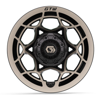 12" GTW Nexus Gloss Black with Satin Bronze Face Wheel