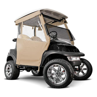 RedDot Club Car Precedent Beige 3-Sided Track-Style Enclosure w/ Full Back & Hooks (Years 2004-Up)