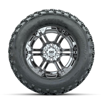 GTW Specter Chrome 12 in Wheels with 23x10.00-12 Rogue All Terrain Tires – Full Set