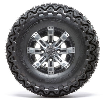 GTW Storm Trooper Black Wheels with 22in Predator A-T Tires - 10 Inch