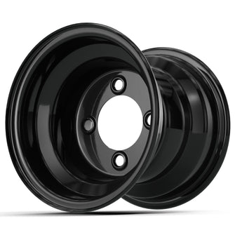 8" GTW Gloss Black Steel Wheel (Centered)