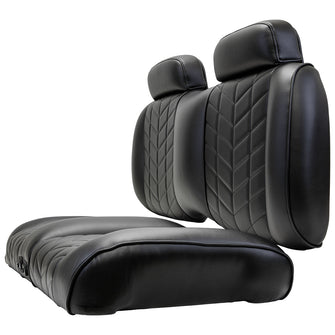 MadJax Aviator Yamaha Drive/Drive2 & ICON Black Front Seat Cushions with Thremaflex