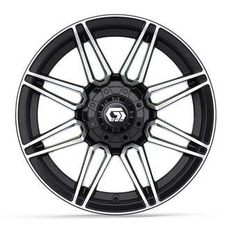 14″ GTW® Stealth Gloss Black with Machined Accents Wheel