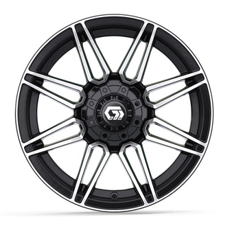 14" GTW Stealth Gloss Black with Machined Accents Wheel