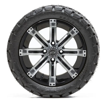 14” GTW Tempest Black and Machined Wheels with 22” Timberwolf Mud Tires – Set of 4 PN# A19-398 GTW 