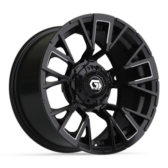 14" GTW Vandal Matte Black with Machined Accents Wheel GTW 