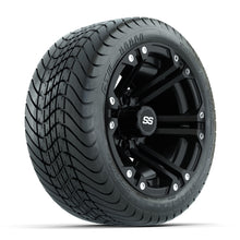 GTW Specter Matte Black 12 in Wheels with 215/35-12 Mamba Street Tires  Full Set